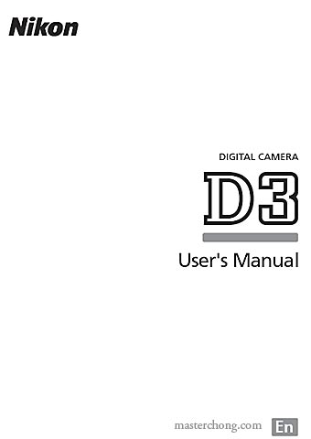 Nikon D3 Manual