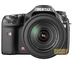 Pentax K20D Front