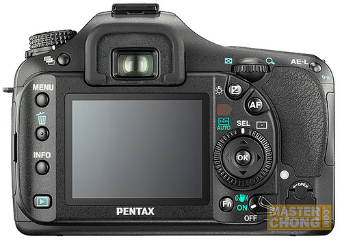 Pentax K20D Back