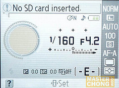 Nikon D60 Menu Interface