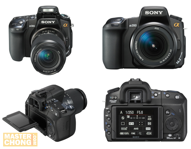 PMA08: Sony Alpha DSLR-A300 and DLSR A350 Announced