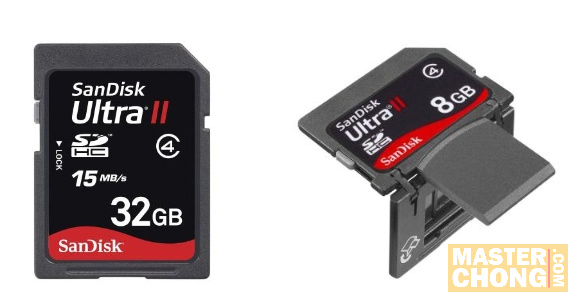 Sandisk Ultra II SDHC 32GB and SHDC Plus 8gb